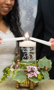 Unity candle wedding ceremony