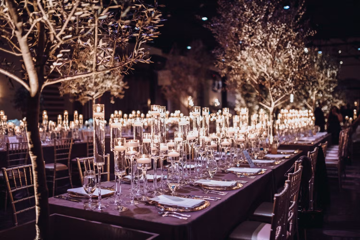 Candle table centrepiece wedding
