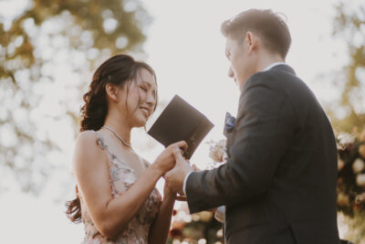 couple exchanging wedding vows